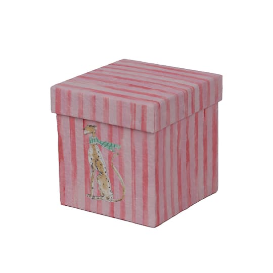 Michaels, Cheetah Decorative Box with Lid by Ashland® – Category: Merry Kitschmas